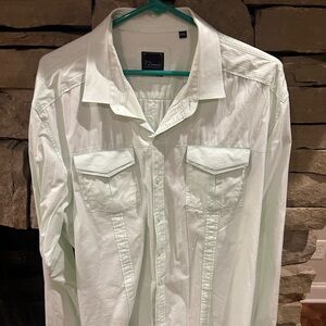 Light Mint Green 7Diamonds Button-Up Shirt 3XL